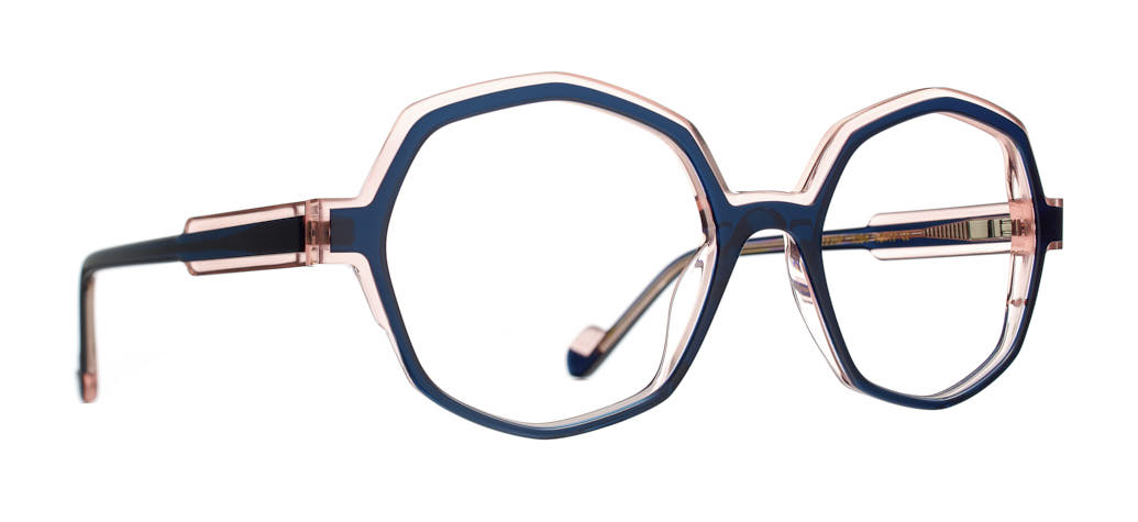 31005331084 MINI FLEUR BLEU PÉTROLE / ROSE CLAIR - 1084 - MINI FLEUR
